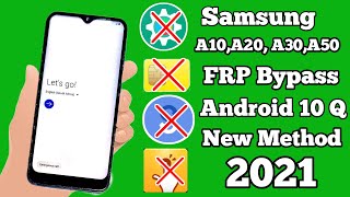 Samsung A10,A10s,A20,A20s,A30 Android 10 FRP Unlock/Google Account Bypass Final Solution100% Working