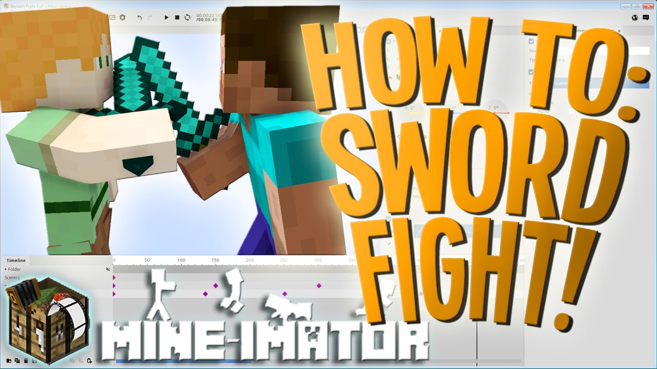 Basics: How To Make A Skywars Fight Animation! | Mine-imator Tutorial -  YouTube