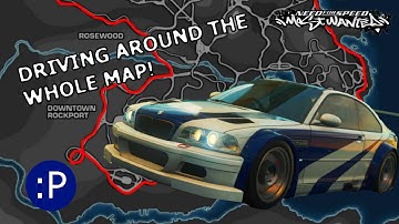 Need For Speed Most Wanted TIMELAPSE Driving the edge of the map, Scenic Route Ep12