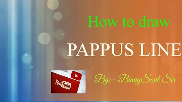 How To Draw Most Beautiful Line(Pappus Line #Shorts🔥#youtube#Shorts🔥👍#Youtube_Trending_Shorts_2021🔥
