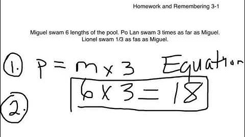 Math Expressions Homework and Remembering 3-1