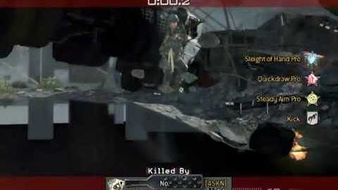 Mw3- MW3- Glitched Frag Grenade! Underneath the MAP! Wtf Moment