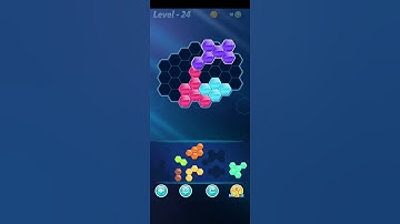 Block! Hexa Puzzle~Regulation B block 7 to 9 levels~ level-24