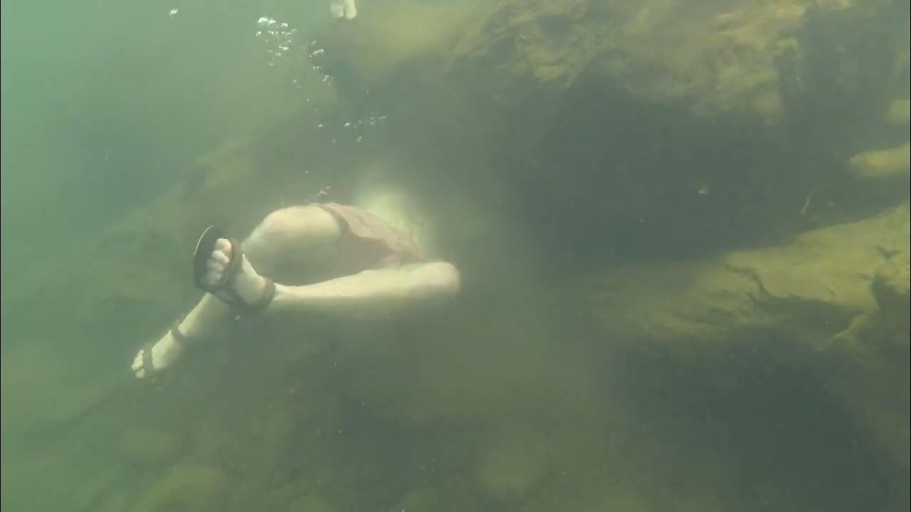 Blue Hole Ocoee 2023 -- Dylan, Joey, Michael and Leanna at the narrow