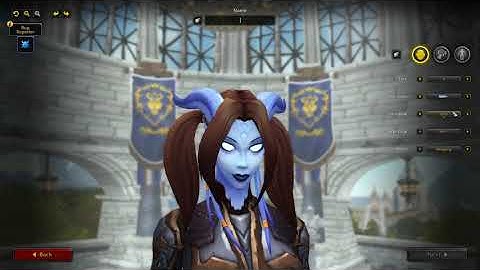 World of Warcraft Shadowlands Character Creation Draenei Female
