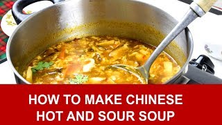 Hot and sour soup 酸辣湯 - How to make in 4 simple steps