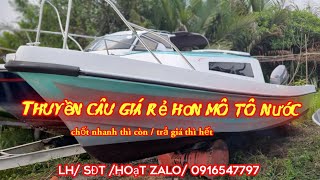 thuyền câu gia đình giá rẻ :