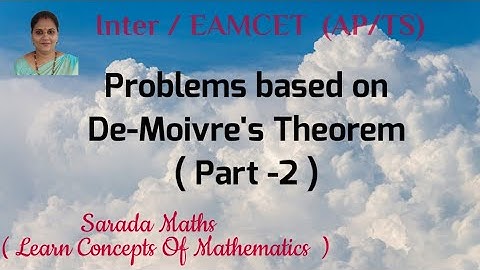 Complex Numbers | De-Moivre