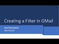 Creating filters in gmail to send mails from specific emails to selected folder