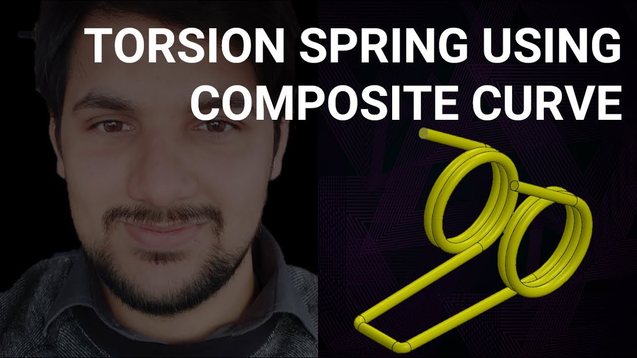Torsion Spring Using Composite Curve | SW Part Modeling | Tutorial 61