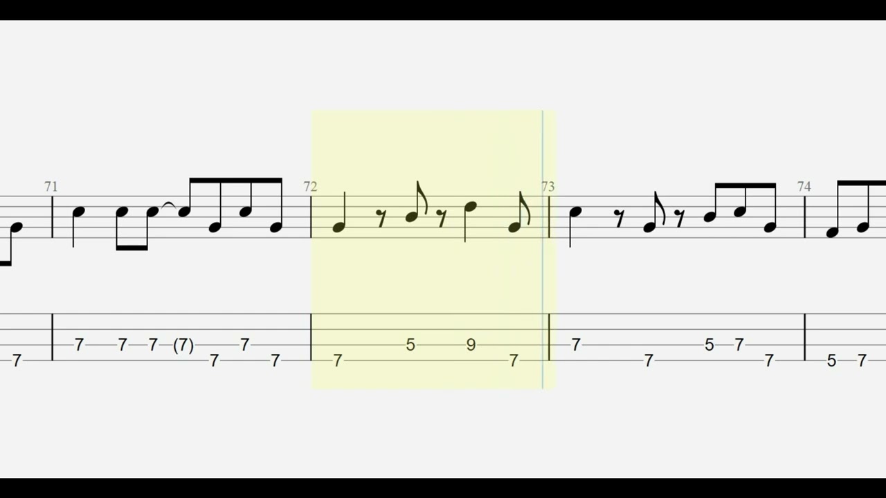 奥田民生. イージューライダー bass tab