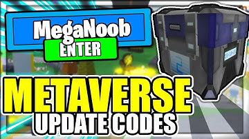 ALL NEW *METAVERSE CHAMPIONS* UPDATE CODES! Mega Noob Simulator Roblox!