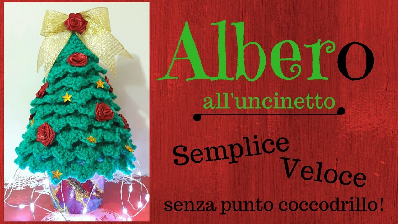 Albero Di Natale Uncinetto Punto Coccodrillo.Albero Di Natale Facilissimo Senza Punto Coccodrillo Crochet A Christmas Tree English Sub Youtube