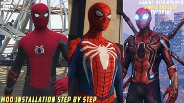 HOW TO INSTALL SPIDER MAN MOD IN GTA V | IRON SPIDER SUIT (ENDGAME) IN GTA V