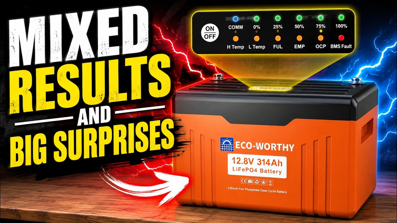 Eco-Worthy 12V 314Ah LiFePO4 Battery Review: Tested With a Big Surprise!