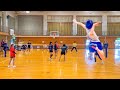 【バレーボール】ジャンプサーブのコースがエグすぎました
