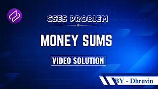 CSES - Money Sums | Problem Solving | Competitive Programming | DSA