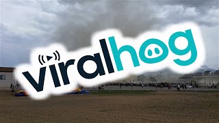 "Category 5" Dust Devil Near Utah School || ViralHog