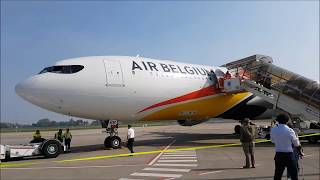 Air Belgium A340-300 OO-ABB First Flight ever report!