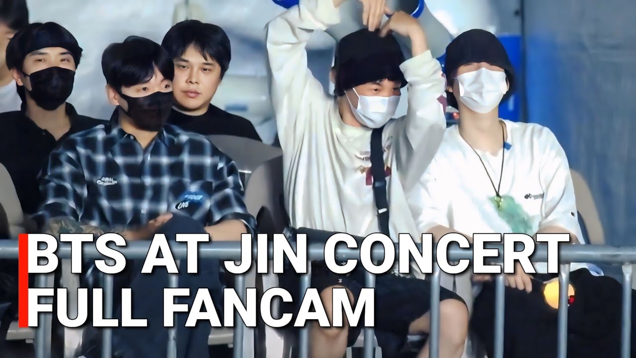 BTS Jungkook, Jimin & Suga at Jin Concert + Wendy Performance FULL FANCAM RUN SEOKJIN TOUR 2025