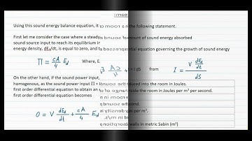 Derivation of Sabine