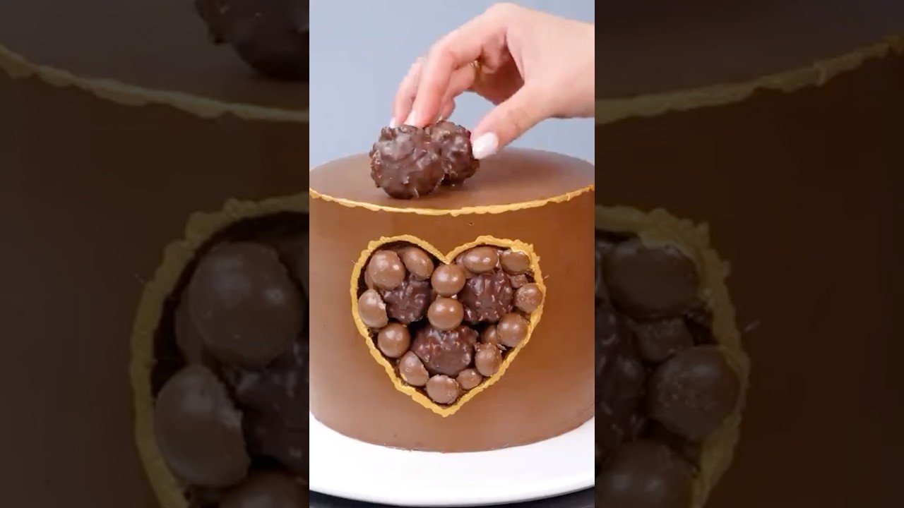 Heart Shape Chocolate Cake Recipe 