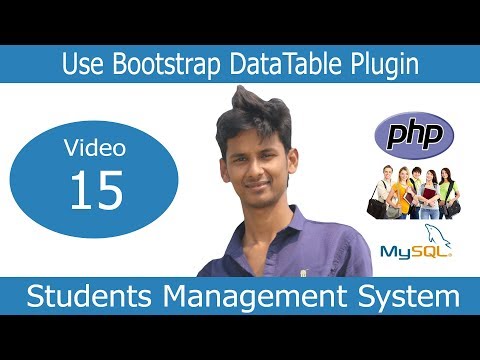 Project in PHP in Bangla Part 15 : Use Bootstrap DataTable Plugin