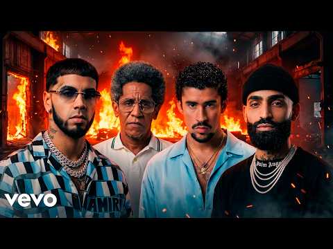 Tego Calderon, Arcangel, Anuel AA, Bad Bunny - Embustero (Official Music Video)