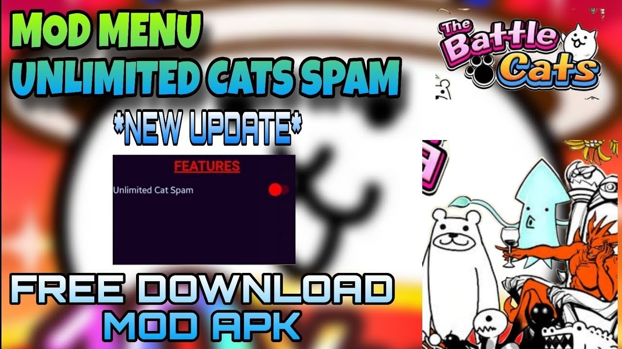 The Battle Cats MOD APK Hack v14.5.1 (Unlimited Money, XP & Cat Food) New Update 2025