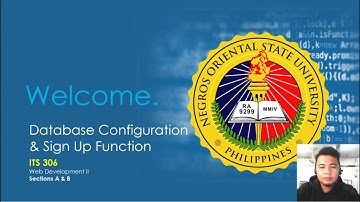 Database Configuration and Sign Up Functions (PHP & MySQL) | ITS 306 (Web Development II) | NORSUBCC
