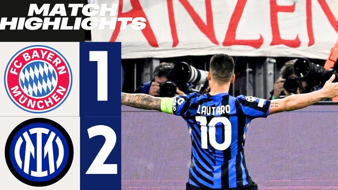Bayern Munich vs Inter Milan Highlights 1-2 | UCL Thriller!