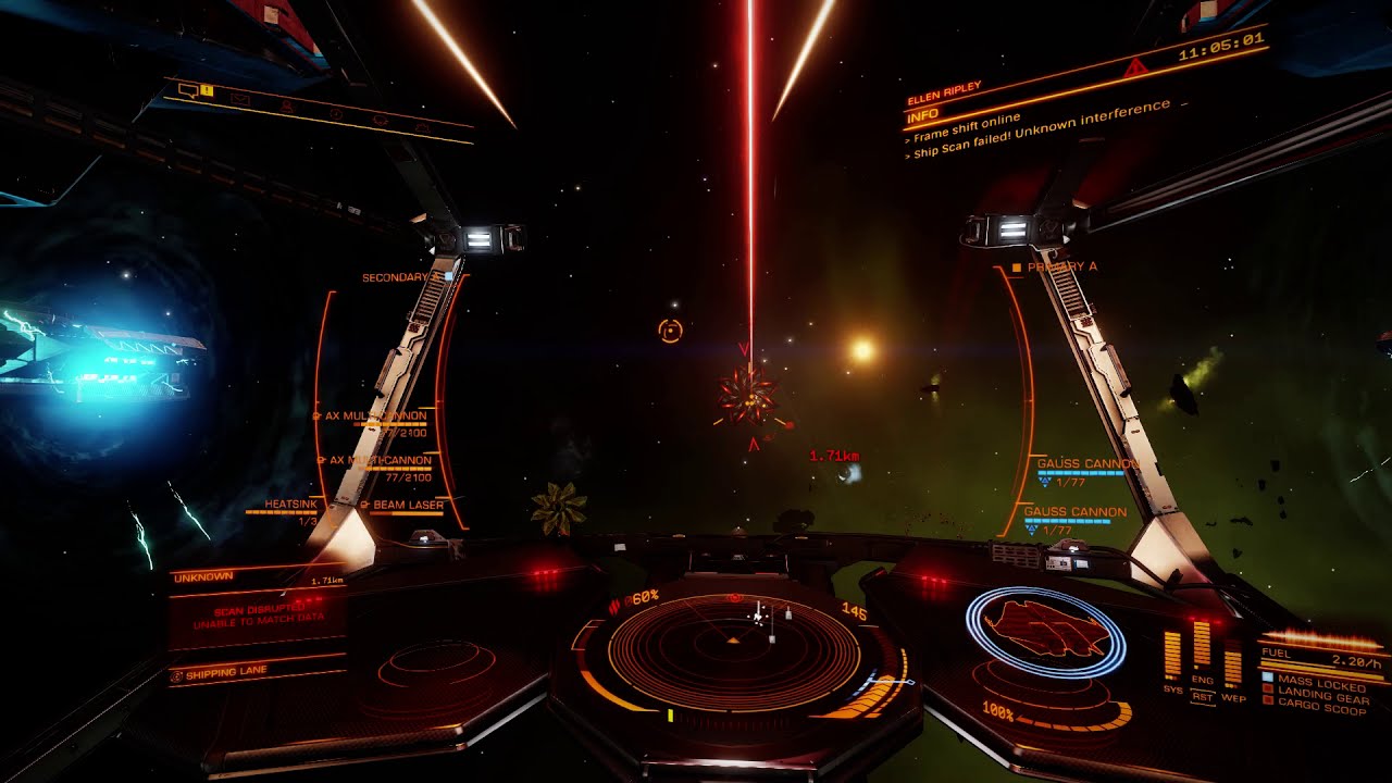 Elite: Dangerous | Comunity Goal in Coal Sack Nebula - Fighting Thargoids | Cyclops kill - force way