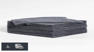 Rosyn Premium 420 GSM Microfiber Cloth Black 16x16 Inches Luxury Scratch Free