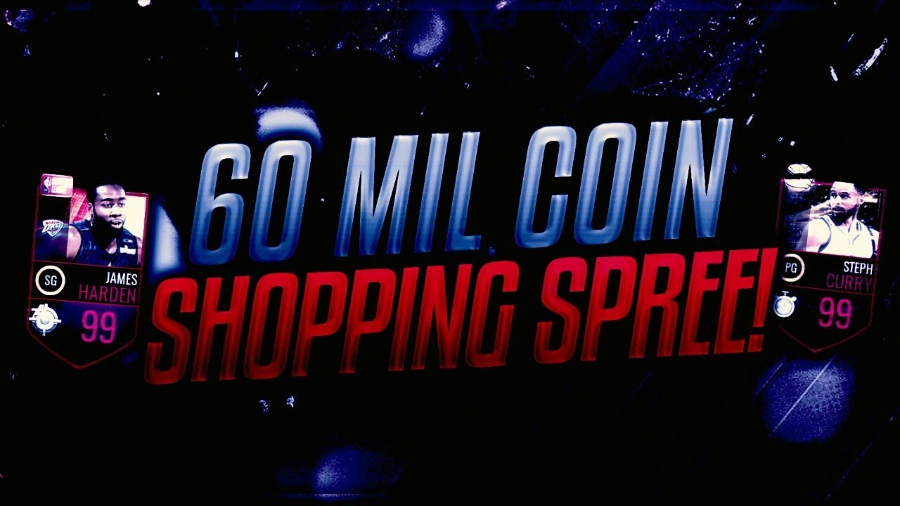 HUGE 60 MILLION COIN NBA LIVE MOBILE SHOPPING SPREE!!! UNSTOPPABLE 102 OVR SMALL BALL GAMEPLAY!!!