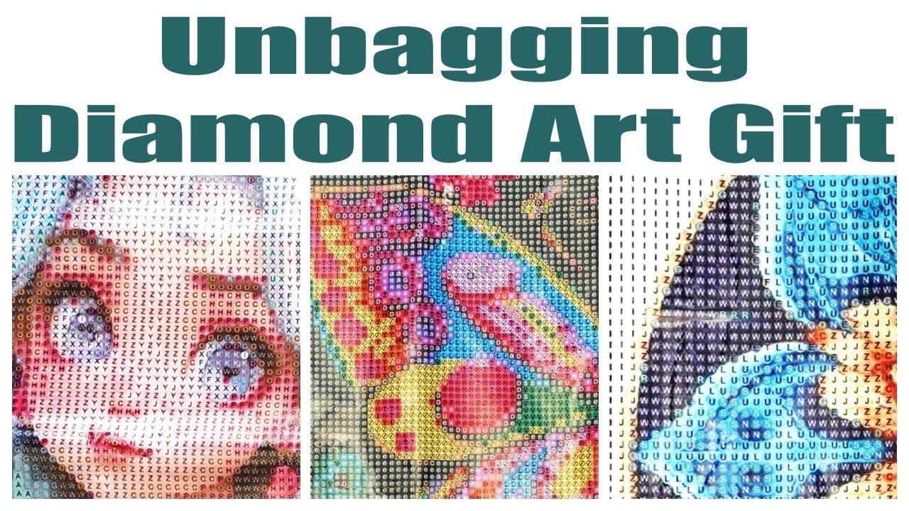 DIAMONDARTGIFT Unboxing / First Impressions 4 Diamond Painting Kits