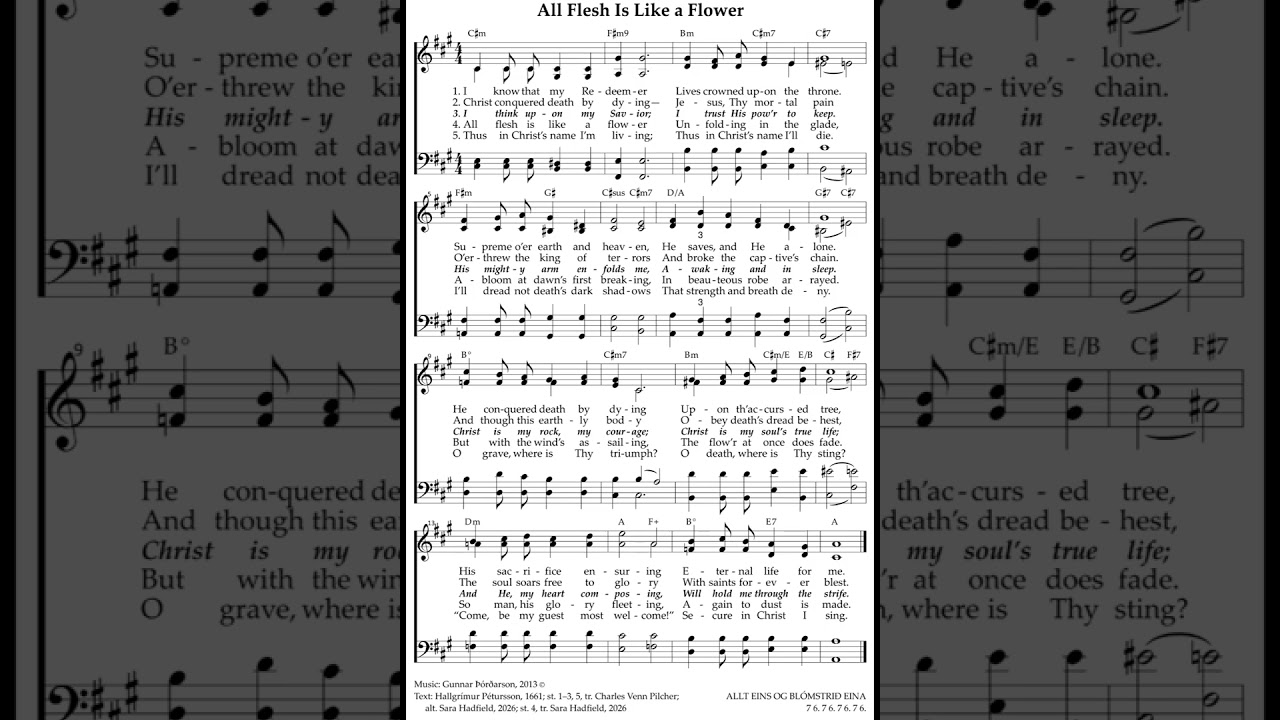All Flesh Is Like a Flower - ALLT EINS OG BLÓMSTRIÐ