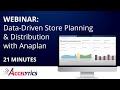 Store Planning & Distribution with Anaplan - Finance Experts at Accelytics Consulting