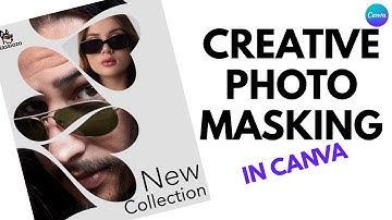 Creatief fotomaskereffect in Canva | Modern posterontwerp met uitsparingen