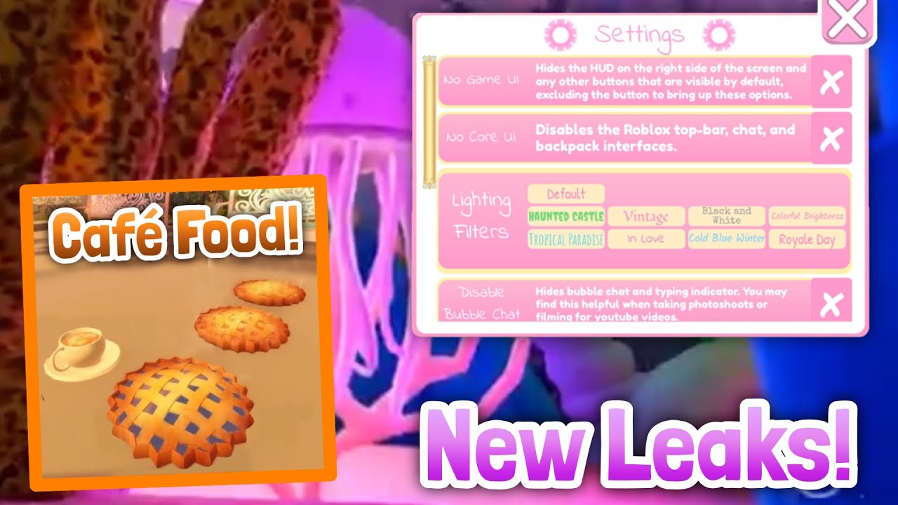 New Settings Upgrade Sea Area And New Cafeteria Food Royale High Leaks Youtube - roblox royale high food