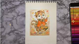 Pencil Color Coloring - Squirrel screenshot 5