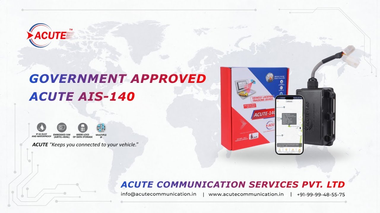 India’s Trusted AIS-140 GPS Tracker | Safe & Smart Travel with ACUTE COMMUNICATION SERVICES