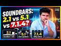 2.1 vs 5.1 vs 3.1.2 vs 5.1.2 vs 7.1.4 Soundbar number explained