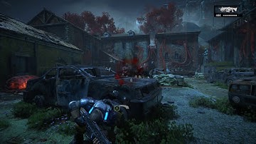 Gears Of War 4 Fighting Pouncers On Insane