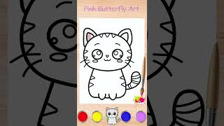 Feline Little Cat Drawing, Painting and Coloring for Kids & Toddlers / Easy Animal Drawings Feline Little Cat Drawing, Painting and Coloring for Kids & Toddlers / Easy Animal Drawings