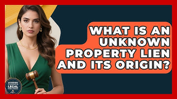 What Is An Unknown Property Lien And Its Origin? - Avoiding Common Legal Mistakes