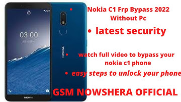Nokia C1 screen unlock Nokia TA-1165 frp Remove Google Lock without PC New Method 2022