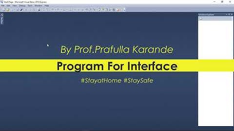 Program For Interface in VB.Net