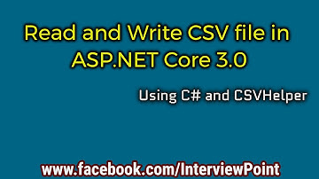 Read and Write CSV File in ASP.NET Core | Interview Point