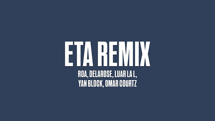 ROA, De La Rose, Luar La L, Yan Block, Omar Courtz - ETA RMX [lyrics song]