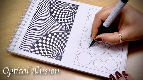 Easy and quick Optical illusion drawings/patterns/tricks/abstract drawings |